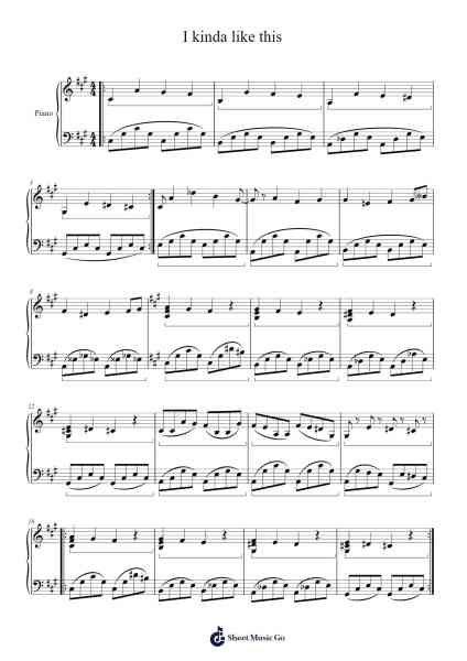 I kinda like this Sheet Music by Cem Arkun-Arr.Browneclaude Petmond