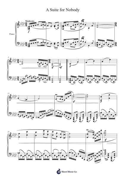 A Suite for Nobody, I. Prelude Sheet Music by Michael Maroney-Arr.Boyleva Efglan