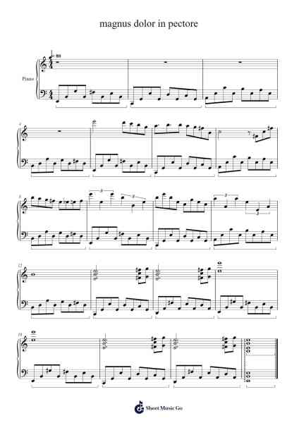 magnus dolor in pectore Sheet Music by Lenka Polášková-Arr.Billel Samry