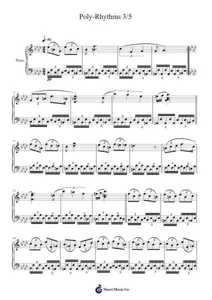 Poly-Rhythms 3/5 Sheet Music by Otscott Viro'neil-Arr.Haynin