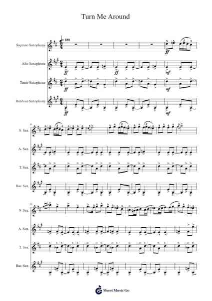 Turn Me Around Sheet Music by Andrew London-Arr.Detio Gemlo