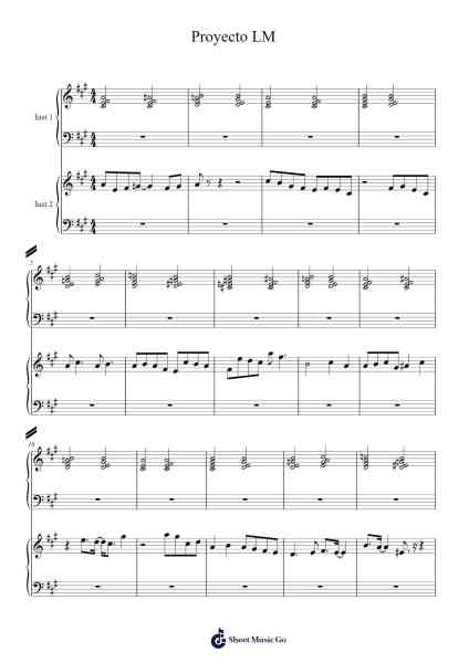 Proyecto LM Sheet Music by Fernando Trejo-Arr.Deirmand