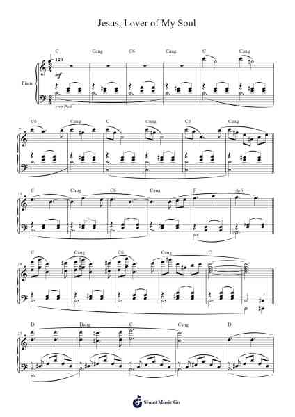 Jesus, Lover of My Soul Sheet Music by Charles Wesley-Arr.Waygrid