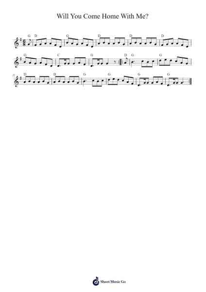 Will You Come Home With Me? 楽譜 by Unknown author-Arr.Laucis Ersteele