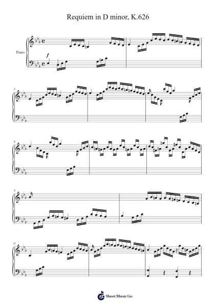 Requiem in D Minor, K. 626 Sheet Music by Wolfgang Amadeus Mozart-Arr.Jerhue