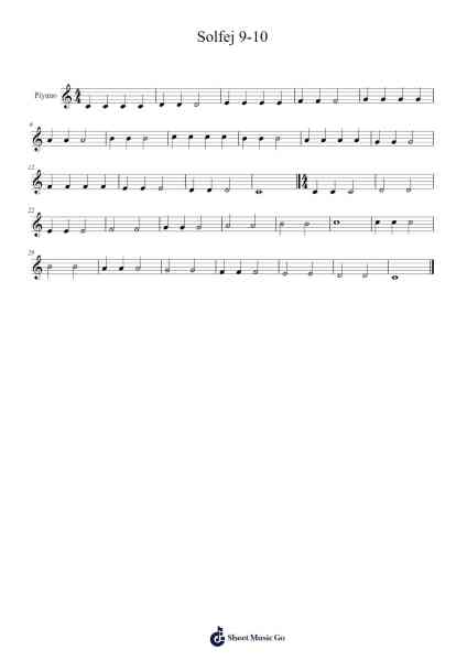 Solfej 9-10 Sheet Music by Dian Egfy-Arr.Giswolf
