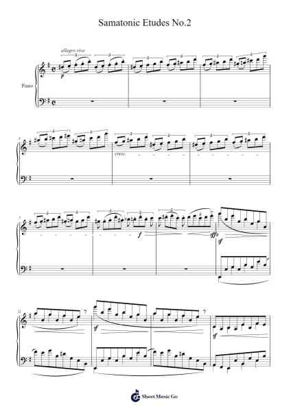 Etudes No. 2 Sheet Music by Trayy Turner-Arr.Toutchill