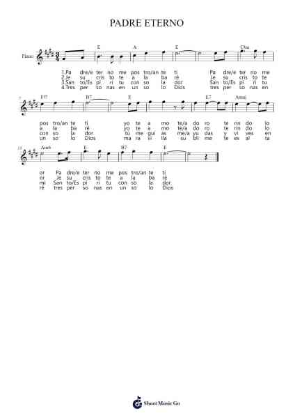 PADRE ETERNO Sheet Music by -Arr.Pullzie Willmiles