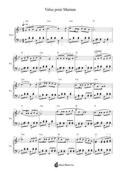 Valse pour Maman Sheet Music by Alexandra Stréliski-Arr.Hoodlyle Joyyoung