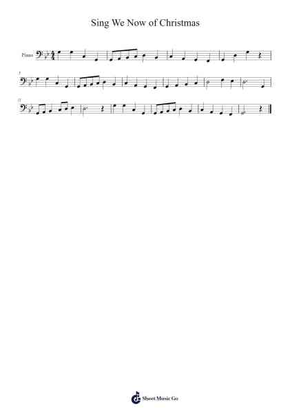 Sing We Now of Christmas Sheet Music by -Arr.Egcon Maxlie