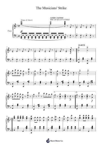 The Musicians' Strike Sheet Music by Philipp Fahrbach Sr.-Arr.Dilliz Woolfsil