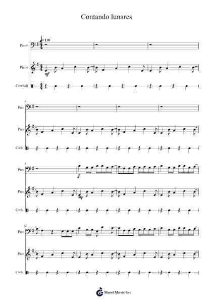 Contando lunares Sheet Music by Don Patricio/Cruz Cafuné-Arr.Hores