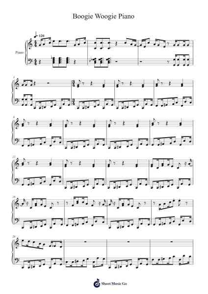 Boogie Woogie Piano Sheet Music by Avi@1-Arr.Drylie