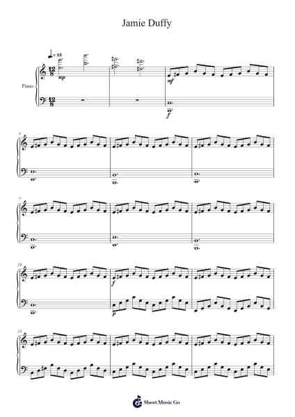 Jamie Duffy Sheet Music by Jamie Duffy-Arr.Bunjoan Payley