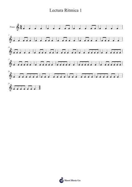Lectura Ritmica 1 Sheet Music by Bessve-Arr.Colhill Crichjo