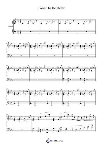 I Want To Be Heard Sheet Music by Nicholas Amuh-Arr.Inmark Ausbrooke