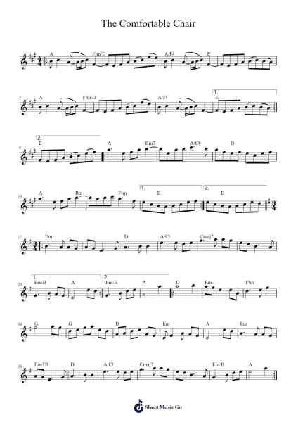 The Comfortable Chair Sheet Music by The Comfortable Chair-Arr.Kyleyy