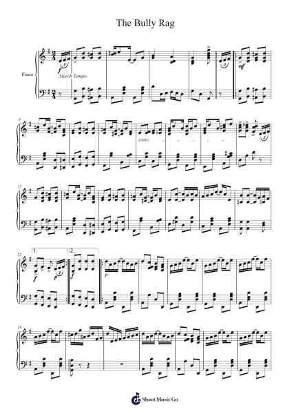 The Bully Rag Sheet Music by J. Fred O'Connor-Arr.Graynix Johncarr