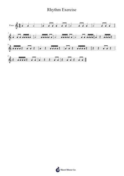 Rhythm Exercise Sheet Music by Esry-Arr.Jannuel Graceche