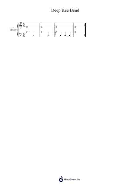 Deep Kee Bend Sheet Music by -Arr.Bulgill
