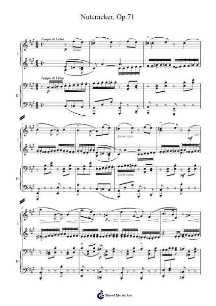 The Nutcracker, Op. 71: Act I, No. 6. Scene and Grandfather Dance Sheet Music by Pyotr Ilyich Tchaikovsky-Arr.Gembur