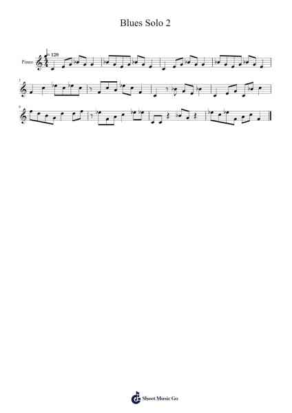 Blues Solo 2 樂譜由 Christopher Davis - 編曲 Manreade