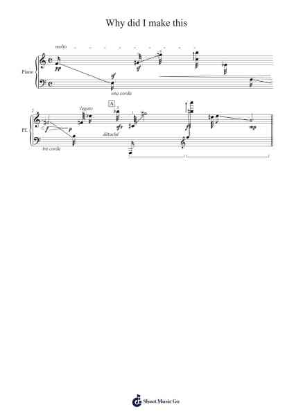 Why did I make this Sheet Music by mrsunwoolim-Arr.Sunence Vejoan