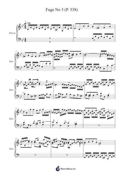 Magnificat Septimi Toni: Fuge No. 3 Sheet Music by Johann Pachelbel-Arr.Trehume Toutdie