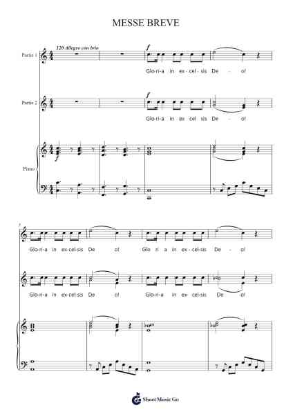 MESSE BREVE Sheet Music by Léo Delibes-Arr.Xanfey Syltein