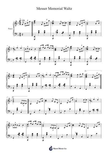 Messer Memorial Waltz Sheet Music by John Durocher-Arr.Pulborg Ridean