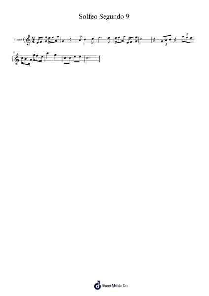 Solfeo Segundo 9 Sheet Music by Claudia Quiroga-Arr.Zoethune