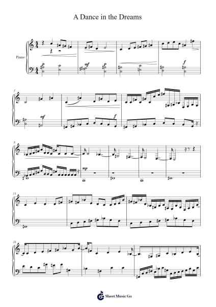 A Dance in the Dreams Sheet Music by Felicia Staden-Arr.Sampcon Mevans