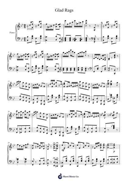 Glad Rags Sheet Music by Anna Hughes Carpenter-Arr.Kayrist