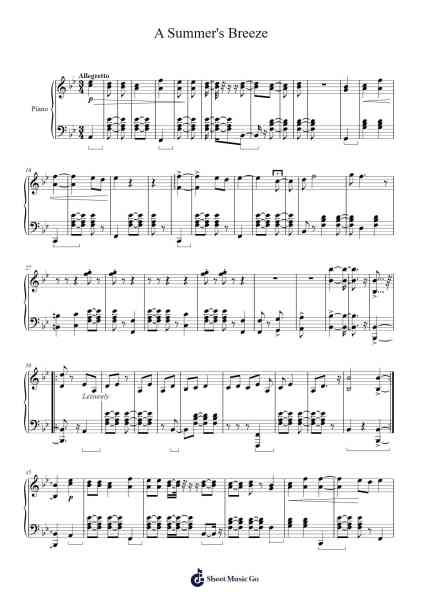 A Summer's Breeze Sheet Music by Frédéric Chopin-Arr.Carrnie
