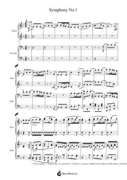 Symphony No. 1 in C Major, Op. 21 Sheet Music by Van Morrison-Arr.Graynix Johncarr