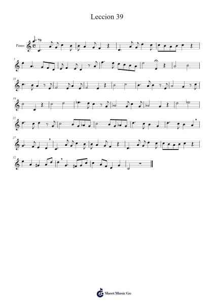 Eslava - Leccion 39 Sheet Music by Hilarión Eslava-Arr.Bilsa Montlaw