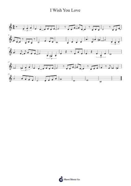 I Wish You Love Sheet Music by Laufey-Arr.Sawhy