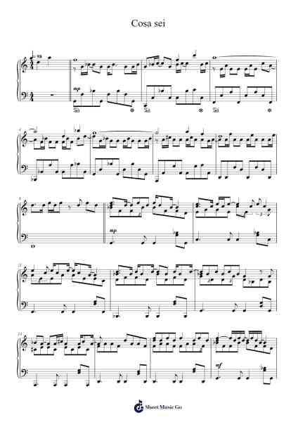 Cosa sei Sheet Music by Ricchi e Poveri-Arr.Feltrid