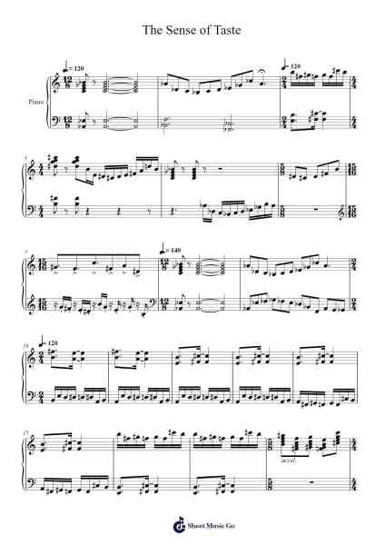 The Sense of Taste Sheet Music by undefined-Arr.Toutfey