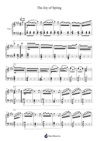 The Joy of Spring Sheet Music by Leacoln Galow-Arr.Norther