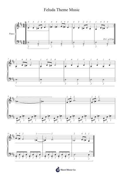 Feluda Theme Music Sheet Music by Satyajit Ray-Arr.Spenborg