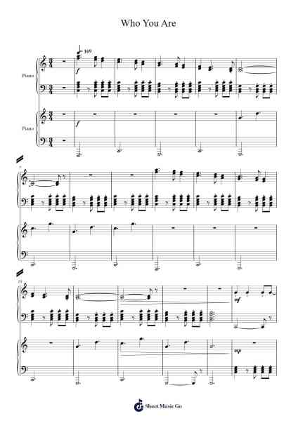Who You Are Sheet Music by Tally Hall-Arr.Hootus