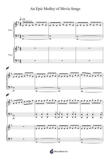 An Epic Medley of Movie Songs Sheet Music by Murray Gold-Arr.Pearroe