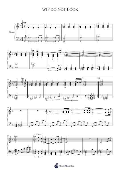 WIP DO NOT LOOK Sheet Music by Sean Doherty-Arr.Puldair