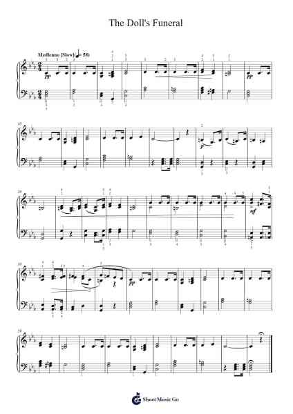 The Doll's Funeral Sheet Music by Pyotr Ilyich Tchaikovsky-Arr.Ranlass Dulelroy