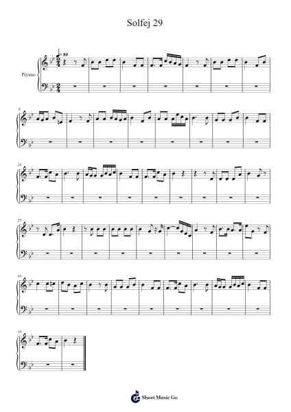 Solfej 29 Sheet Music by Franz Schubert-Arr.Muleif Jordawn