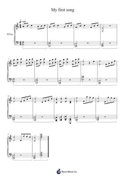 My first song Sheet Music by LegendCat03-Arr.Childdy Whitkin