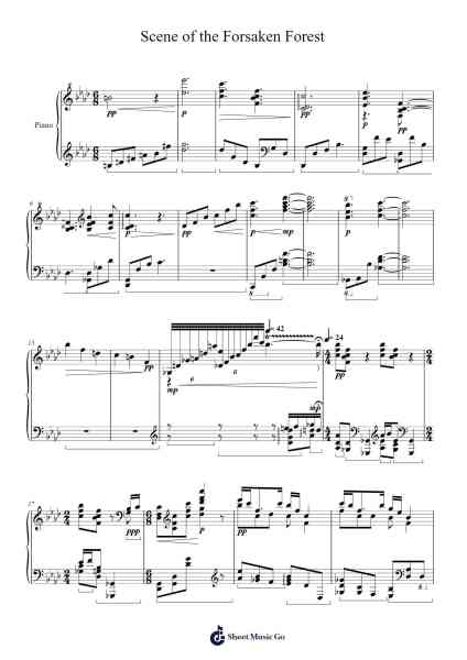Scene of the Forsaken Forest Sheet Music by Dang Gia Thinh-Arr.Hudthur Simpglas