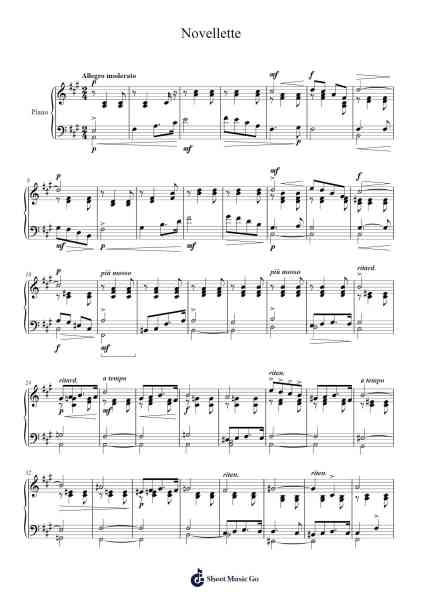Novellette Sheet Music by undefined-Arr.Viriah