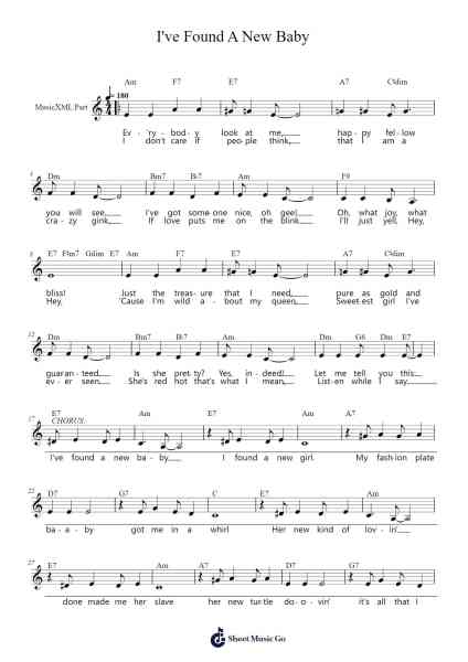 I've Found A New Baby Sheet Music by Spencer Williams-Arr.Cofpert Dilgrant